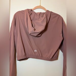 ALO Yoga Women's Dusty Rose Cropped Hoodie